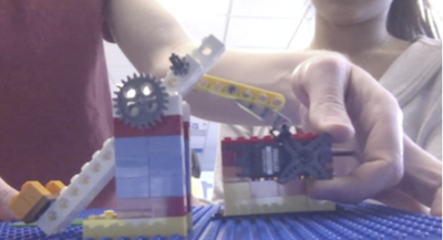 Physical Catapault driven by virtual piston